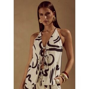 NEW RUNWAY THE LABEL LUISA TOP - YORK SAND XL